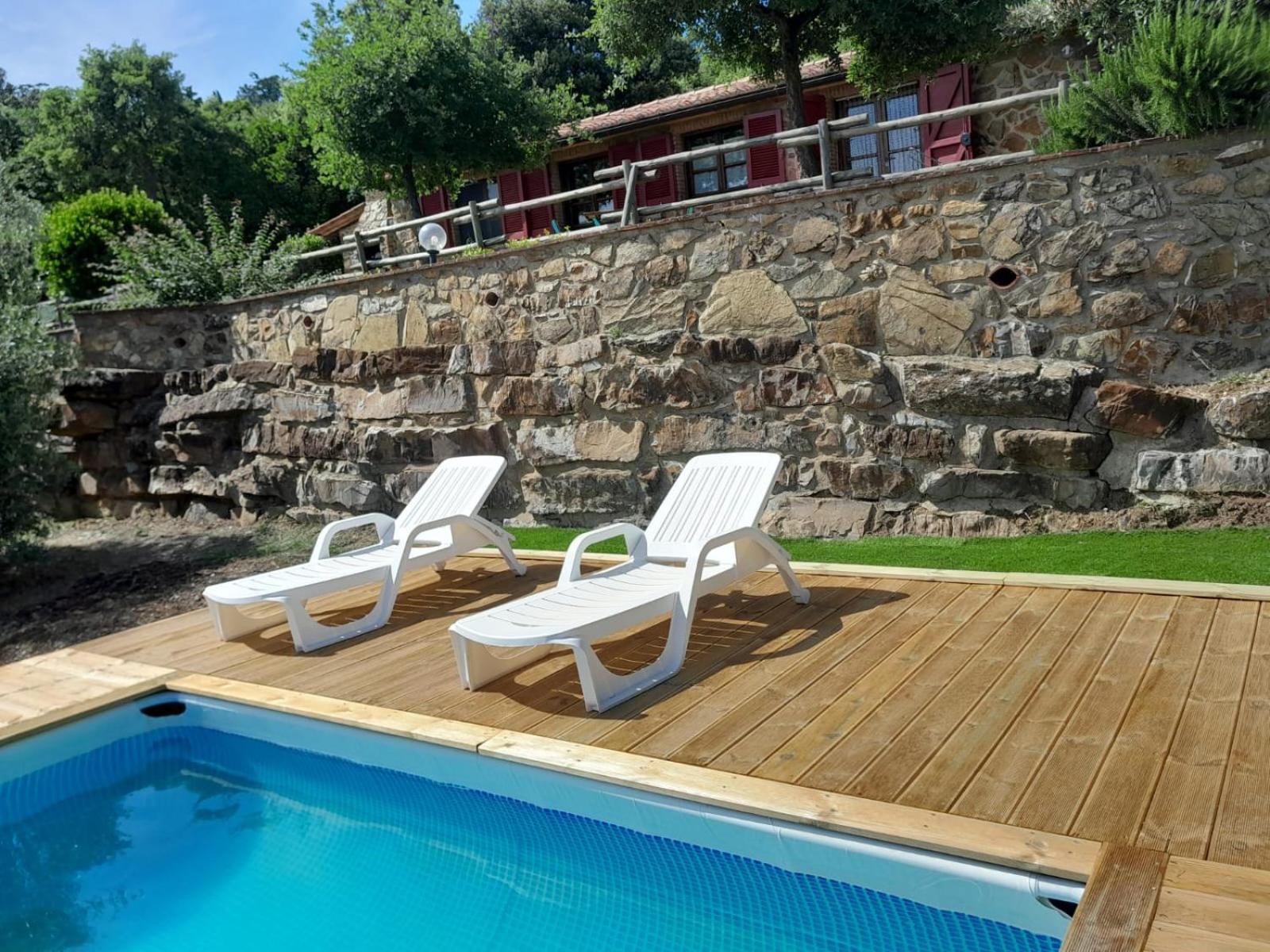 Casa Di Campagna In Collina Tatti Bagian luar foto